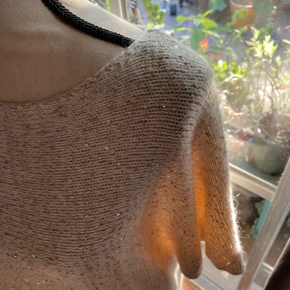 RACHEL Rachel Roy Gold Shrug Sweater with Sheer Knit - Picture 8 of 11